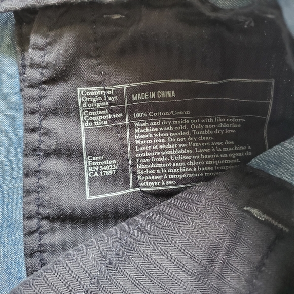 🌵BANANA REPUBLIC Chambray Shorts Sz. 0 - Picture 3 of 5